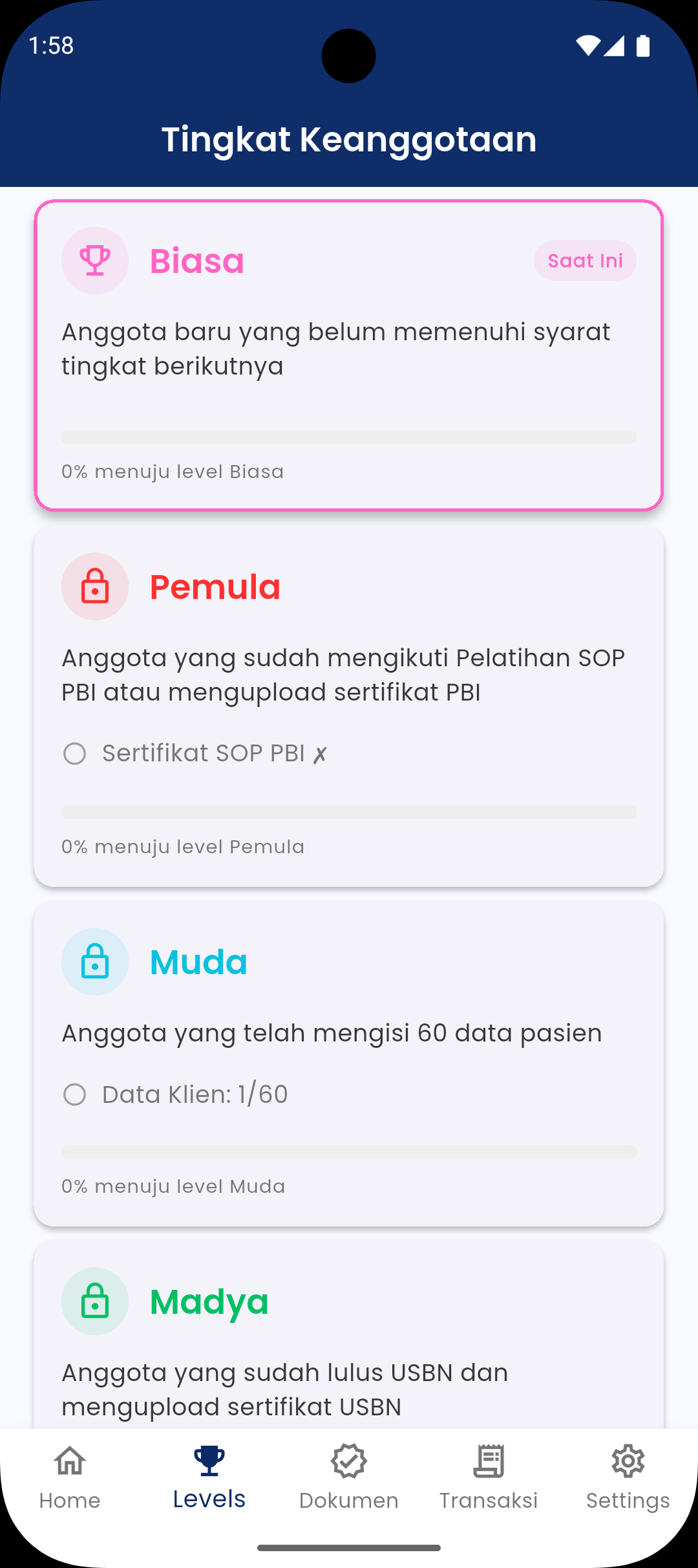 Tracking Level